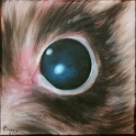 Augenblick eines Frettchens Acryl auf Leinwand;
30 x 30 cm